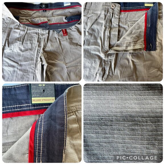 Beverly Hills Polo Club Mens Relaxed Fit Cargo Shorts Sz 48 Khaki Modern Stretch - Picture 7 of 16